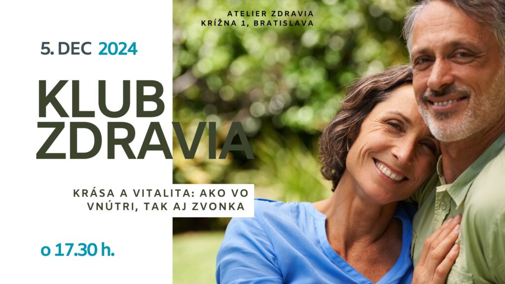 3. Klub zdravia na tému Krása a vitalita - čo si pod ňou predstavujeme a ako nám príroda vie pomôcť